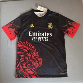 2024 2025 New Dragon Pattern Real Madrid Football Short Sleeve Training Sportswear（40 styles)-2037